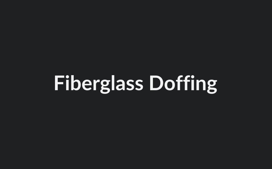 Automated doffing concept for industrial fiberglass lines