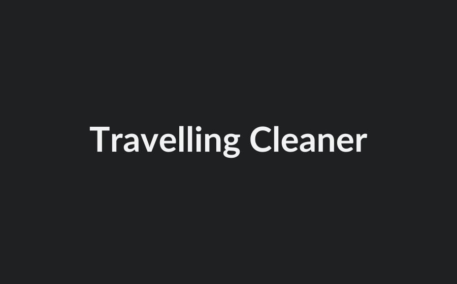 Travelling cleaner unit moving along textile machinery
