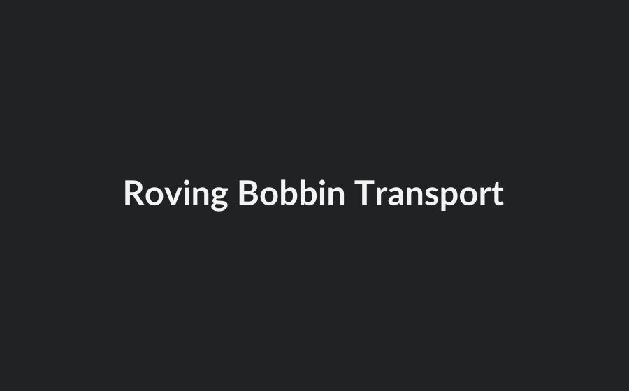Roving bobbin transport line with automated buffers